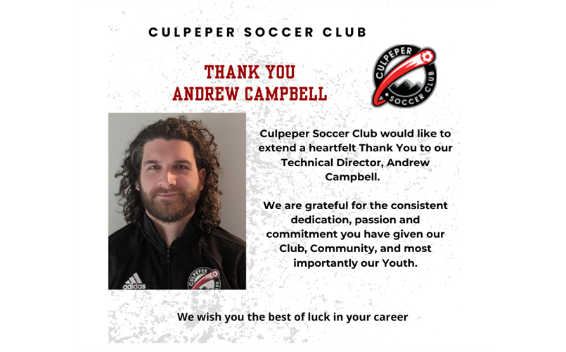 THANKS Coach Andrew!